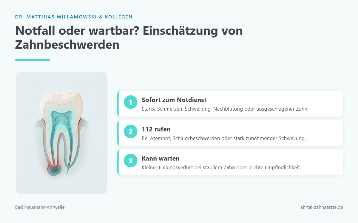 Ein Backenzahn im Querschnitt mit sichtbarer entzündeter Wurzelspitze, freigestellt